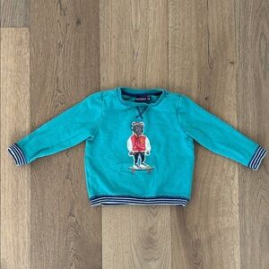Teal Kids Shirt with Bear Design